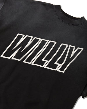 WILLY INSIDE OUT MUSCLE TEE - BLACK
