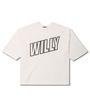 'WILLY' INSIDE OUT BUFFALO TEE - WHITE