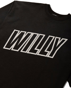 'WILLY' INSIDE OUT BUFFALO TEE - BLACK