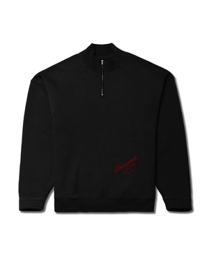 BRAVO QUARTER ZIP - BLACK