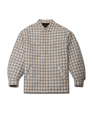 QUILTED OVERSHIRT - LIGHT BLUE