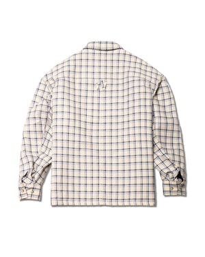 QUILTED OVERSHIRT - LIGHT BLUE