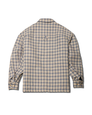 QUILTED OVERSHIRT - LIGHT BLUE