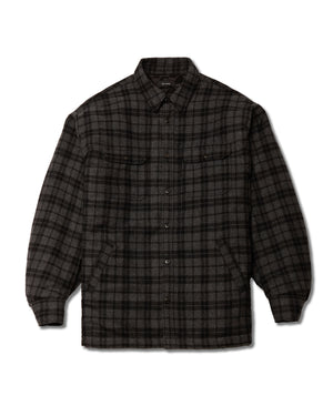 QUILTED OVERSHIRT - CHARCOAL