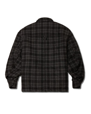 QUILTED OVERSHIRT - CHARCOAL
