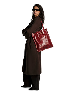 W TOTE BAG -  BORDEAUX