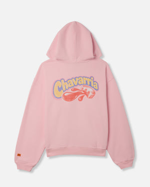 CHAVALOO SHRUNKEN ZIP HOODIE - CHICLE