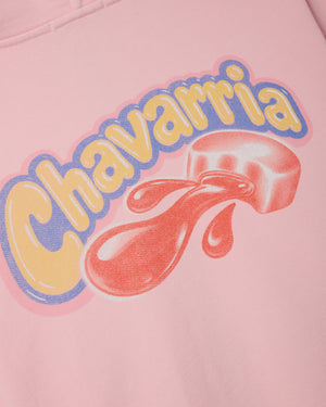CHAVALOO SHRUNKEN ZIP HOODIE - CHICLE