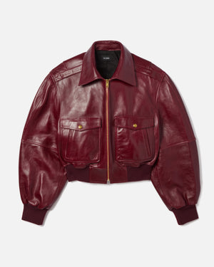 CROPPED LEATHER JACKET