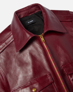 CROPPED LEATHER JACKET