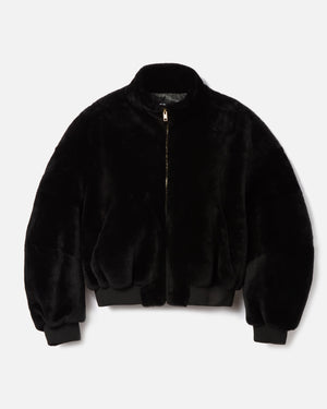 OS SHEARLING RUFF RIDER JACKET