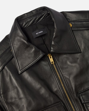CROPPED LEATHER JACKET