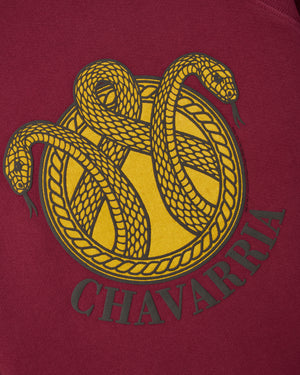 SNAKE CREST SHRUNKEN RAGLAN CREWNECK