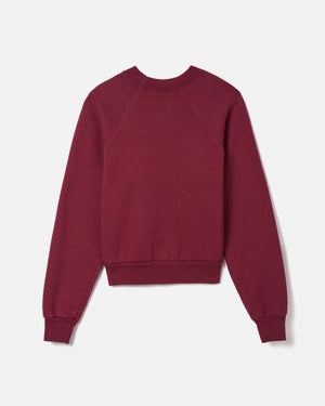 SNAKE CREST SHRUNKEN RAGLAN CREWNECK