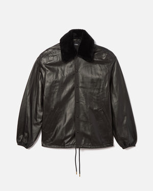 LEATHER COACH JACKET