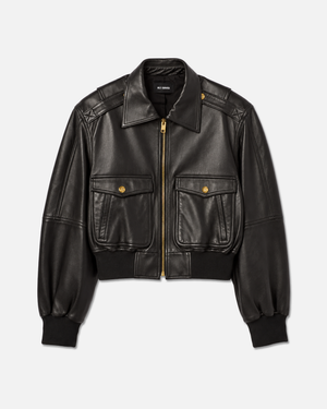 CROPPED LEATHER JACKET