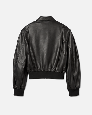 CROPPED LEATHER JACKET