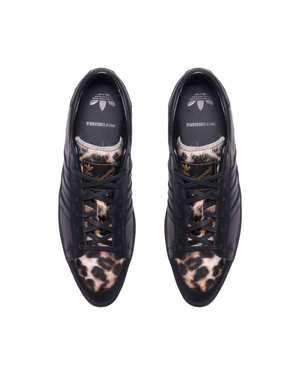 ADIDAS X WC JABBAR DRESS SNEAKER - BLACK/LEOPARD PRINT