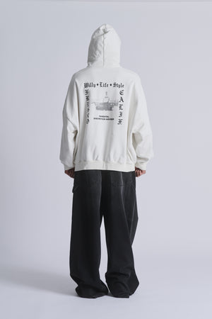 WILLY LIFE STYLE HOOLIGAN ZIP THROUGH - WHITE
