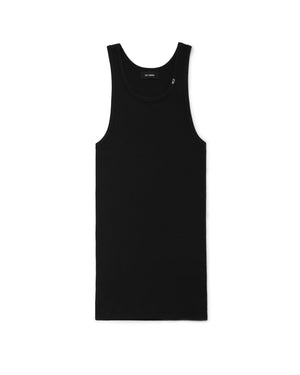 WILLY RIBBED TANK - BLACK