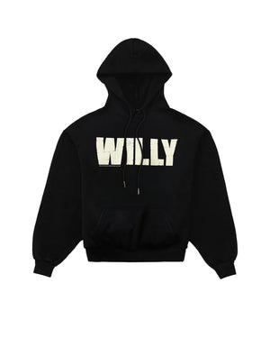 "WILLY" HOODIE - BLACK