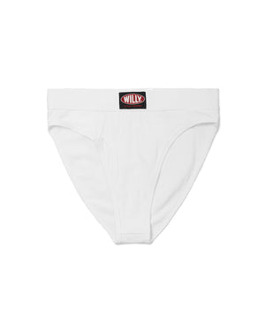 WOMEN'S HIGH WAISTED BRIEF - WHITE